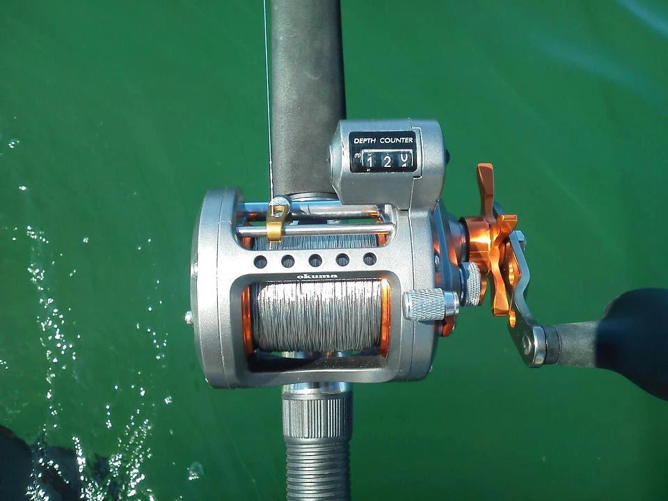 installing line on okuma cold water reel SS Low Profile Counter Musky Shop Down to the Wire