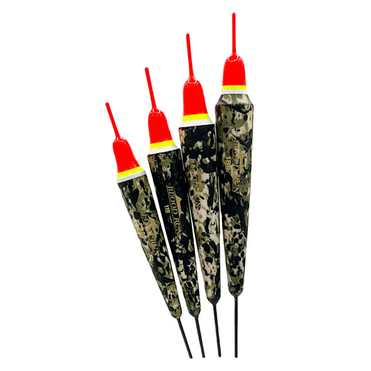 Blood Run Plunger Balsa Camo Fishing Floats