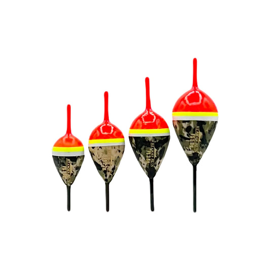 Blood Run Camo Acorn Balsa Fishing Floats