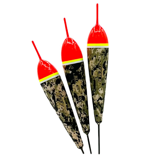 Blood Run Camo Cigar Balsa Fishing Floats