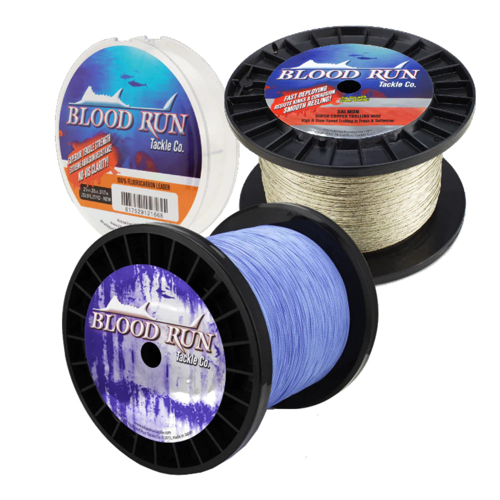 45lb Copper Fishing Line Bundle with Backing Line and Leader