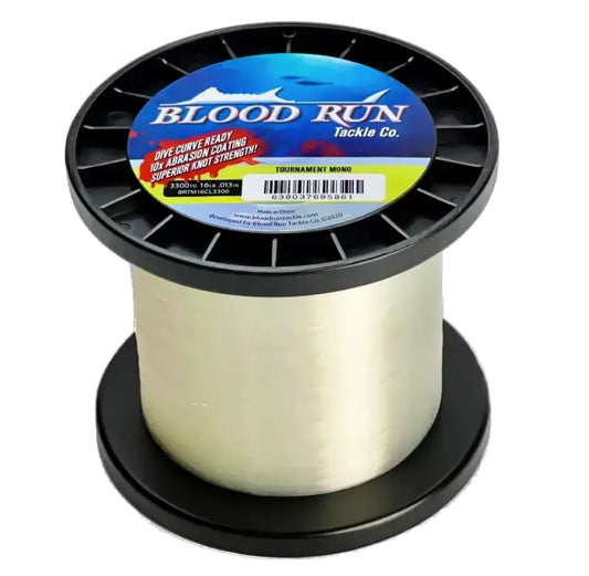 16LB Test Monofilament Fishing Line Clear .013" Diameter 3300YD for Walleye Trolling Fishing