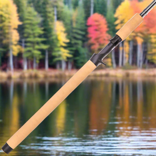 Blood Run Fishing Ironhead baitcaster float fishing rod for salmon and steelhead.  8-12lb test 11' 6 two piece and 10-17lb test 11' two piece.