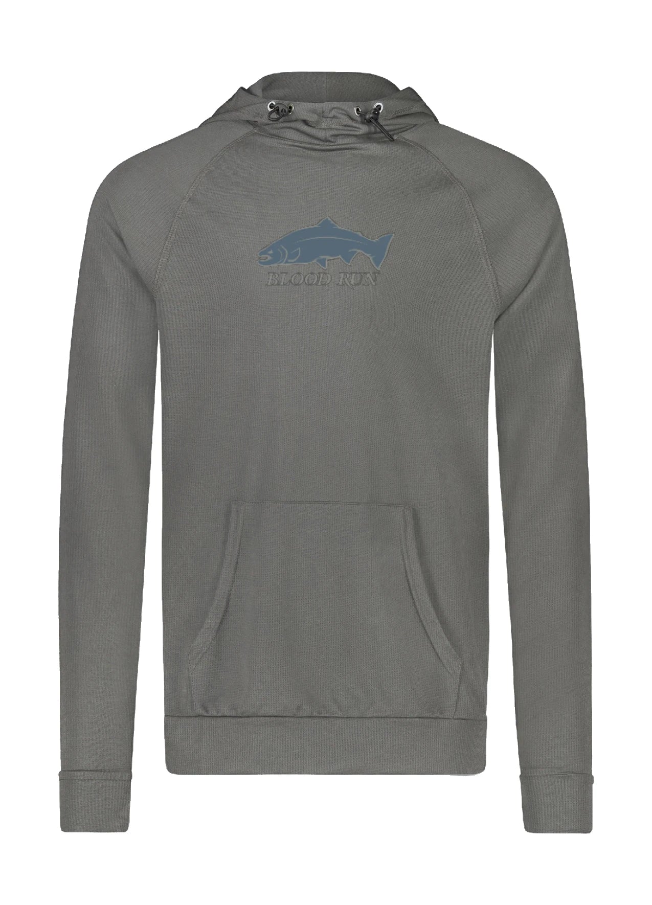 Steel Gray SPF 50 Performance Fishing Shirt from Blood Run Fishing