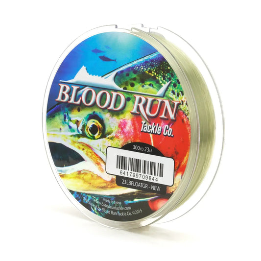 Low Vis Green 23LB test Float Fishing Mainline for Steelhead and Salmon from Blood Run Fishing