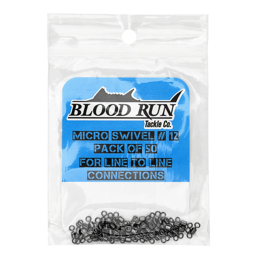 Blood Run Fishing Micro Barrel Swivel Size 12