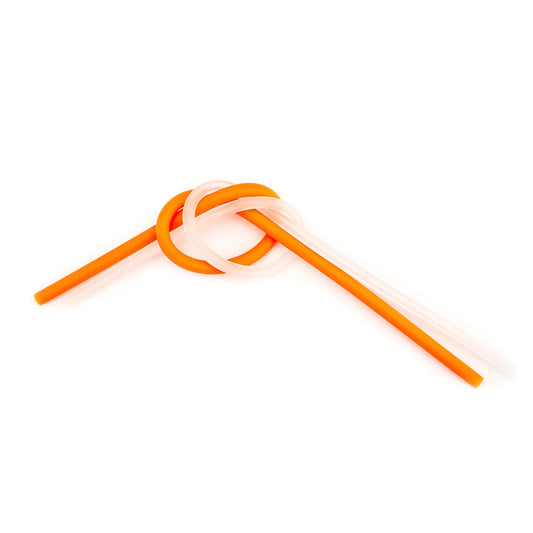 Blood Run Fishing Balsa Fixed Float Tubing Hi Vis Orange and Clear 12"