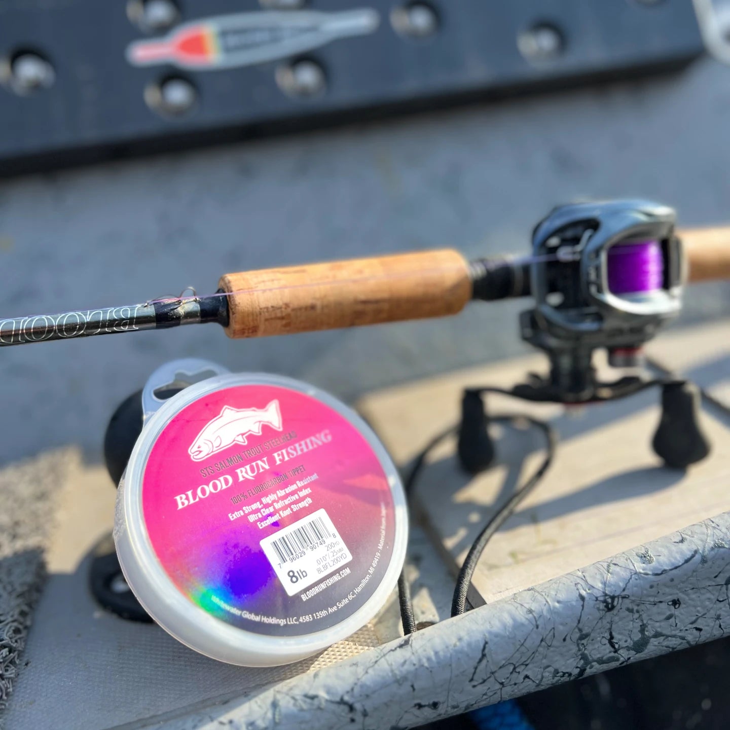 Salmon Trout Steelhead Fluorocarbon Fishing Line Leader 200 Yards – Blood  Run Fishing