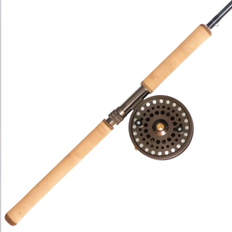 Salmon Steelhead Centerpin Rod & Reel Combo - 13' 4 Piece 10-20LB Skein Cane Medium Heavy Float Rod - 5.25" Halcyon Centerpin Reel - Blood Run Fishing Salmon Steelhead Centerpin Rod & Reel Combo - 13' 4 Piece 10-20LB Skein Cane Medium Heavy Float Rod - 5.25" Halcyon Centerpin Reel - Blood Run Fishing