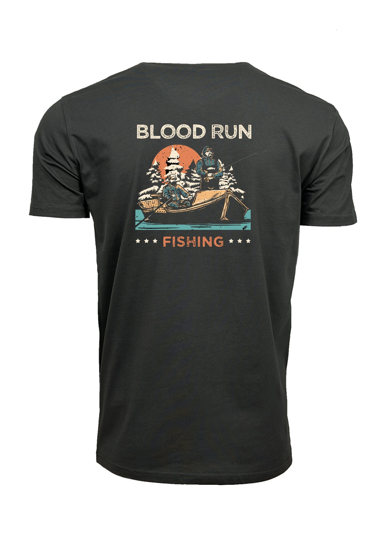 Blood Run Men's Coal Men's Drifter Tee – Blood Run Fishing
