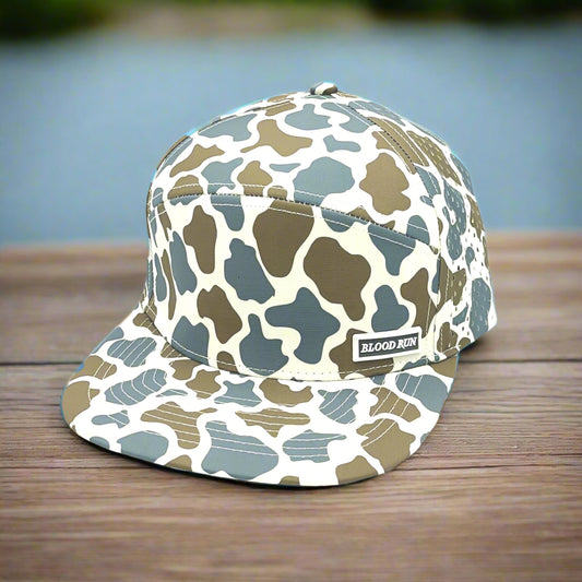 Men's Blue Camo Snapback fishing Hat