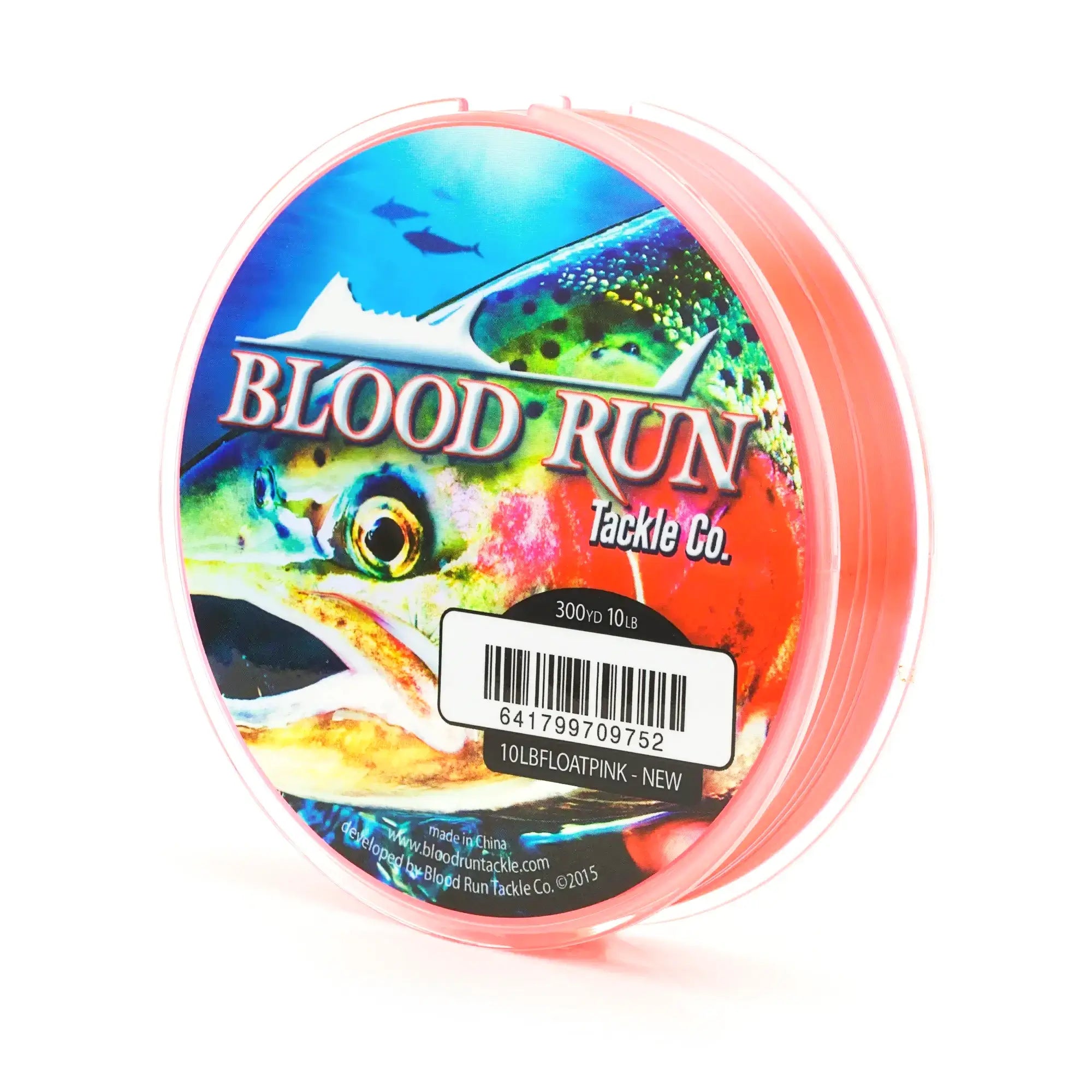 Blood Run Tackle Floating Monofilament Line 10 lb.; Hot Pink; 300 yds