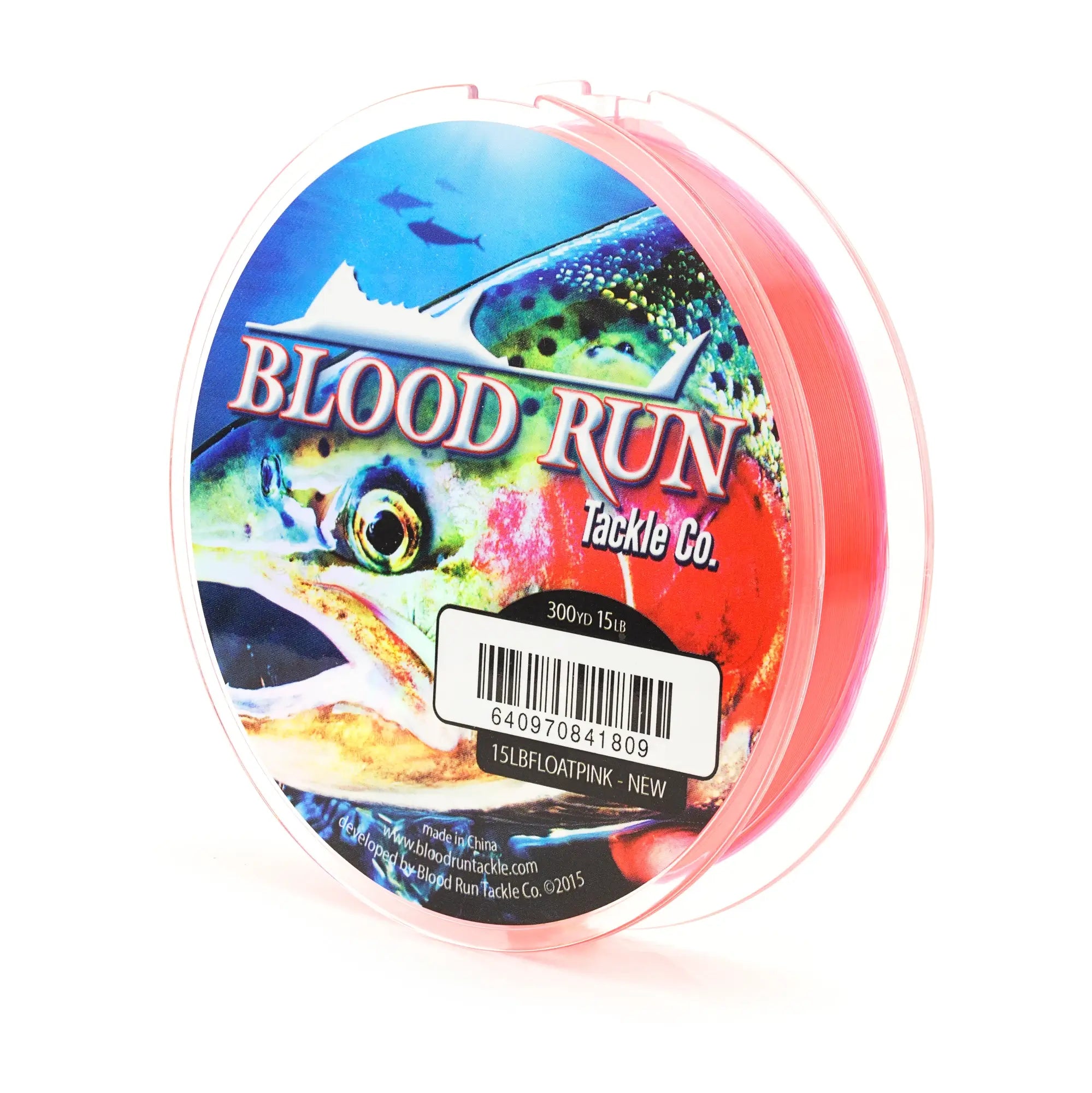 Blood Run Tackle Floating Monofilament Line 15 lb.; Hot Pink; 300 yds.